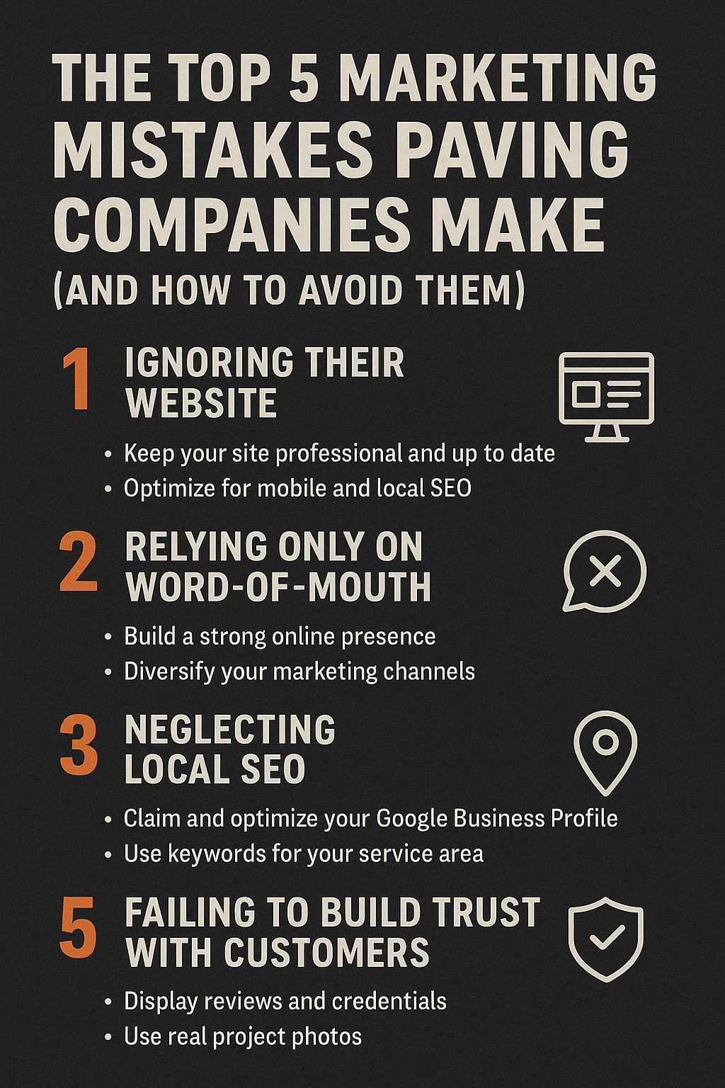 top 5 marketing mistakes paving companies make